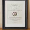 Navy Chaplain certificate